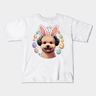 Pumi's Delightful Easter Celebration with Bunny Ears Kids T-Shirt